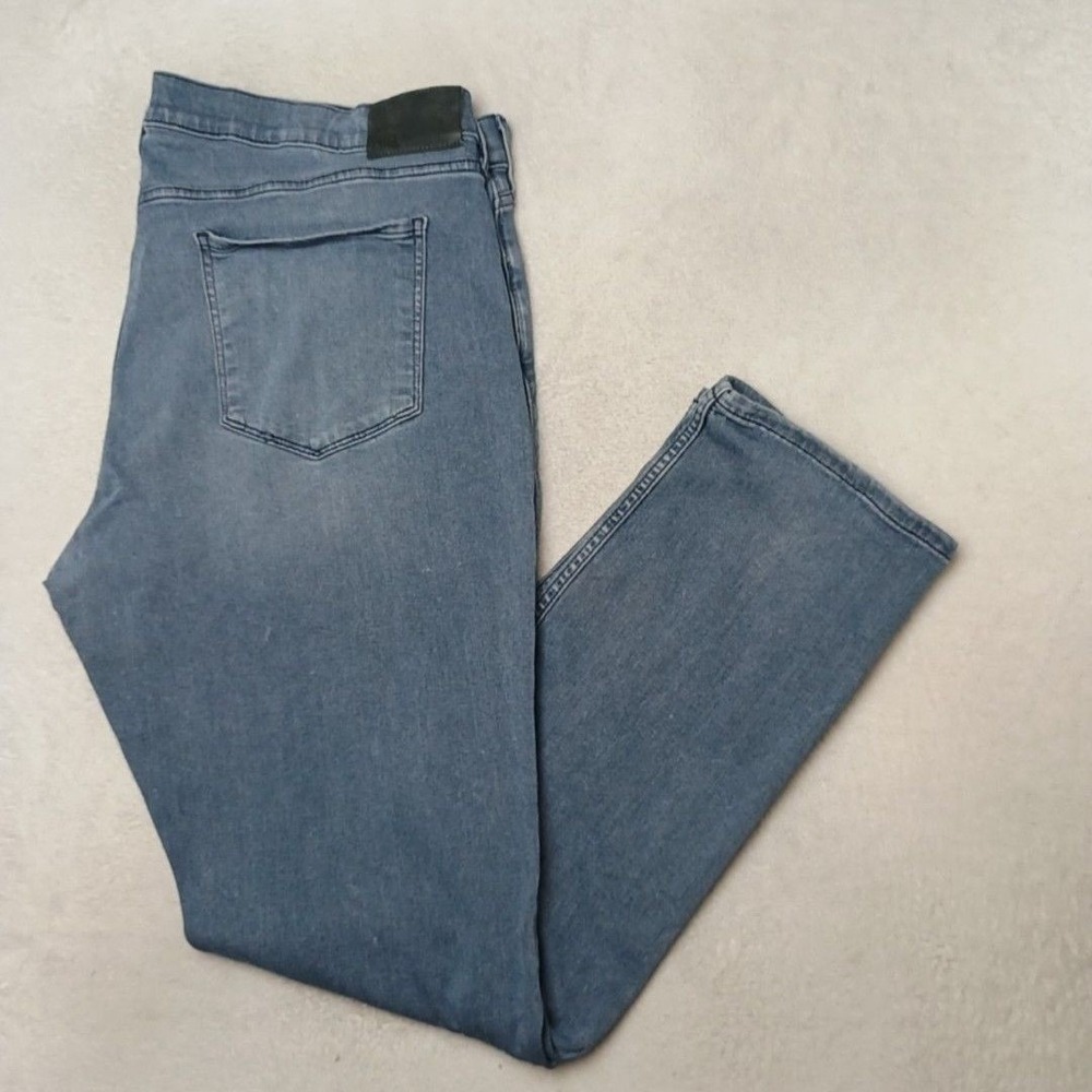 Paige Jeans Mens 40x32 Blue Federal Straight Stretch Light Wash Comfort Work